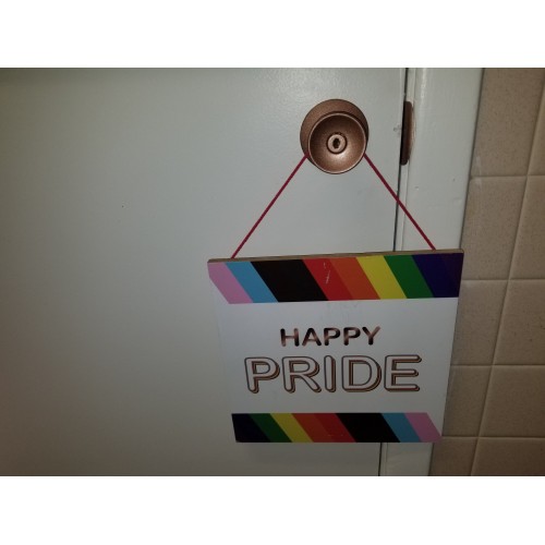 HAPPY PRIDE Sign Wall Art Decor Picture 10x10