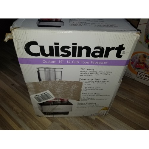 Cuisinart Food Processor 14-Cup Vegetable Chopper for Mincing, Dicing, Shredding, Puree & Kneading Dough, Stainless Steel