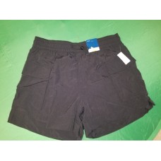 High-Waisted Cargo Utility Shorts --14-inch inseam, Black