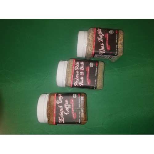 5280 Culinary BBQ Provisions Prime Rib Rub-A-Dub BBQ Rub 7 Oz , 5280 Culinary BBQ Provision Island Boys Coffee BBQ Rub 7 Oz , Bbq Rub Thai Mojito  9 Oz