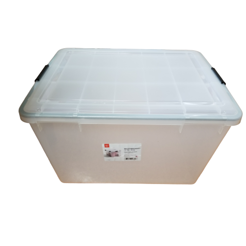 IRIS® Weathertight® Plastic Storage Container With Latch Lid, 14 1/2" x 17 3/4" x 23 5/8", Clear