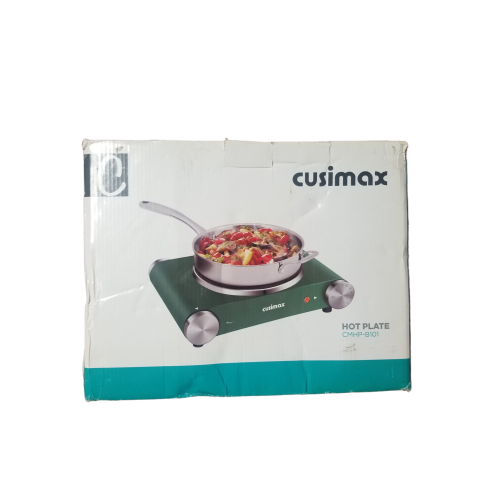 Cusimax 1500W Electric Hot Plate,Cast Iron Single Burner For Cooking,Stainless Steel Countertop Cooktop,Heat-up in Seconds,Green