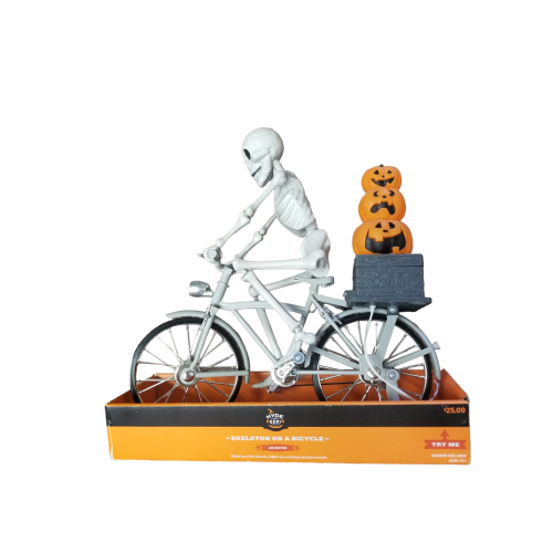 Animated Skeleton on a Bike Halloween Decorative Prop - Hyde & EEK! Boutique™