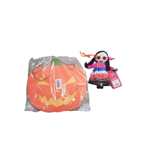 Halloween bundle ( Calavera Doll and  Pumpkin Door Sign)