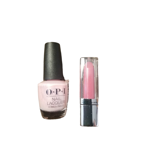 Cosmetic bundle ( Nail Lacquer & Maybelline Color Sensational Elixir Lip Lacquer Blush Essence)