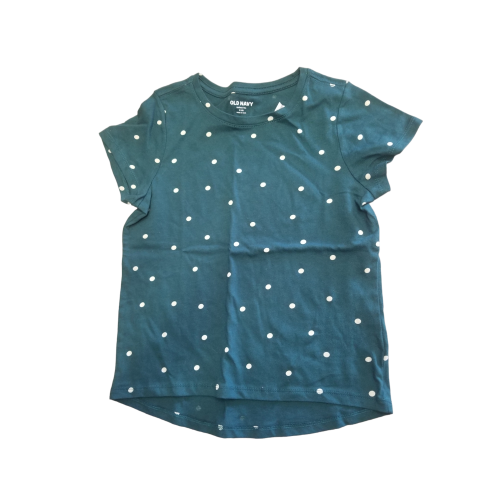 Girls Old Navy Blue Polkadot T-shirt M(8) NWT