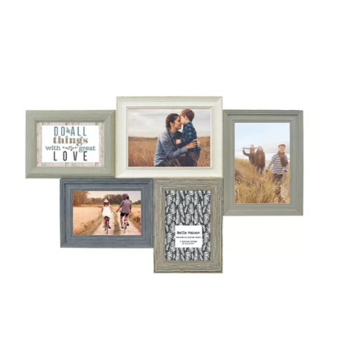 Belle Maison Rustic 5-Opening Fashion Collage Frame