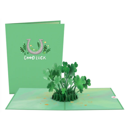 Lovepop Saint Patrick's Day Lucky Clover Pop-Up Card