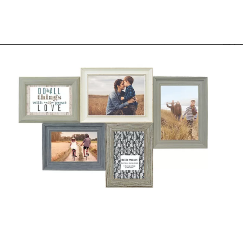 Belle Maison Rustic 5-Opening Fashion Collage Frame