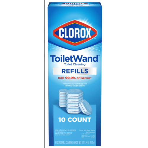 Clorox ToiletWand Disinfecting Refills, Disposable Wand Heads - 10 ct 