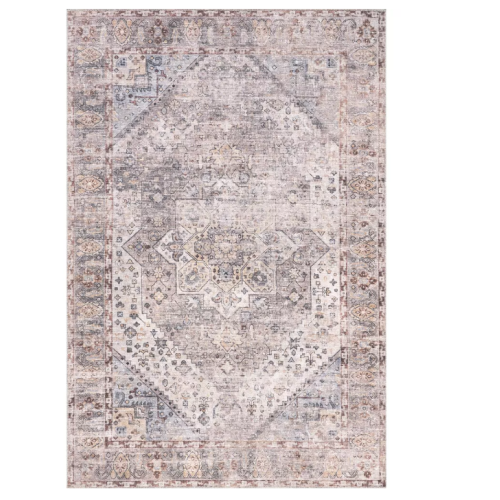 NuLOOM Kirsty Traditional Distressed Cotton Area Rug 4'' x 6'' Beige