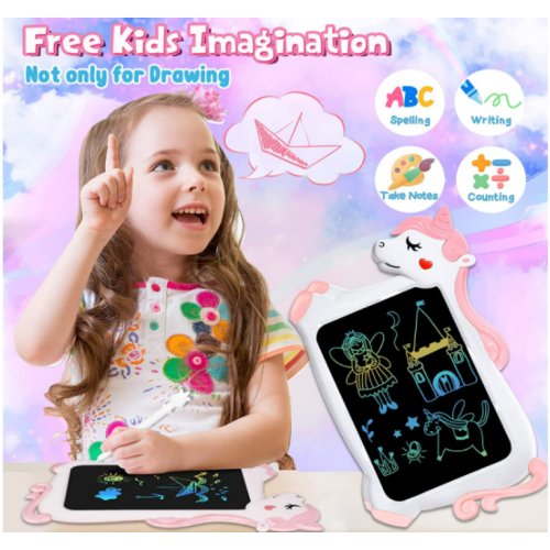 Unicorn Toy Gifts for Girls Boys - CHEERFUN LCD Writing Tablet for Kids|Toddler Travel Road Trip Essential Toy Gift for 3+4 5 6 7 8 Year Old | Reusable Doodle Draw Board | Learning Birthday Gift Girl