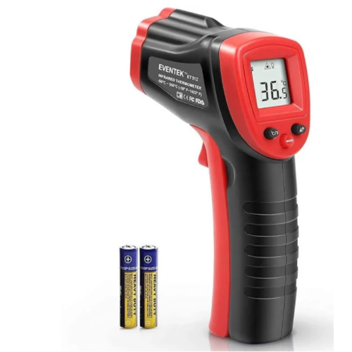 Infrared Thermometer, eventek IR Laser Thermometer -50°C-550°C (-58°F-1022°F), Non-Contact Digital Temperature Gun, Non-medical, not for the human body to measure the temperature, Red/Black