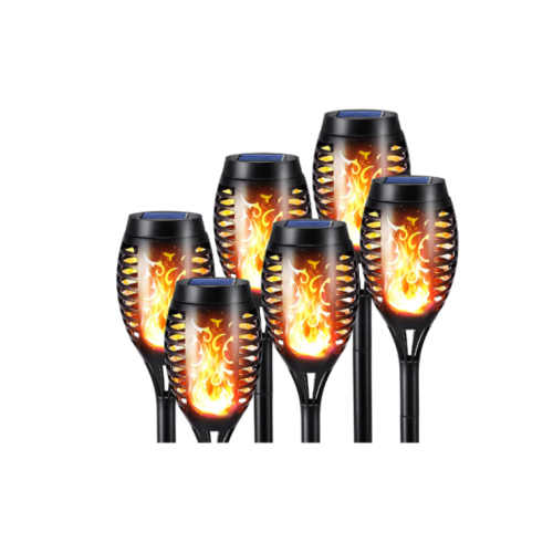 Toodour Solar Torch Flame Lights