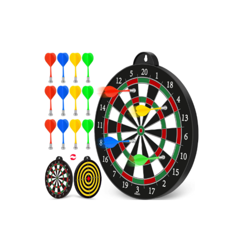 GaHoo Magnetic Dart Board, Safe Dart Game Toy for Kids