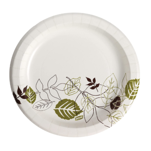 Dixie® Paper Plates, 8-1/2", Pathways Design, Pack Of 125 Plates