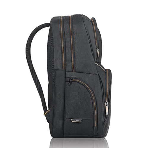 Solo New York Everyday Backpack with 17.3" Laptop Compartment, Black/Orange