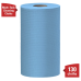 WypAll General Clean X60 Multi-Task Cleaning Cloths (35431), Small Roll, Blue, 130 Sheets / 1 Roll