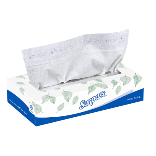 Surpass® 2-Ply Facial Tissue, 45% Recycled, 100 Sheets Per Box, 15 boxes