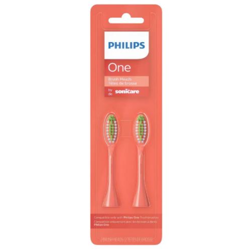 Philips One by Sonicare Replacement Electric Toothbrush Head - 2pk