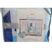 Born Loved 2 Piece Crib Bedding Set Blue NWT 1 Comforter 1 Plush Baby Blanket