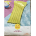 Sun Squad Inflatable Yellow Pool Float w/ Built In Pillow 67" L & 25" W B238