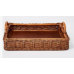 Handcrafted Rattan Wicker Tray By Threshold With Tags