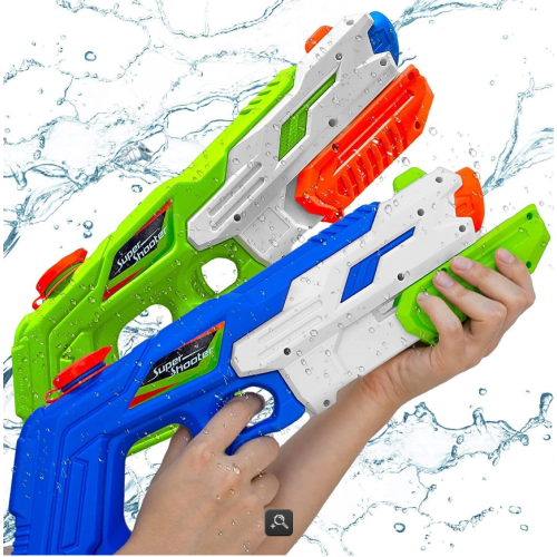 2 Pack Water Gun for Kids, Super Water Blaster Large Capacity Water Soaker Blaster Squirt Toy