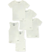 Isotoner Boys' 5-Piece Crew Neck T-Shirts And Tank Tops Set - white, 6/8