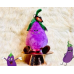 Mikey the Joyful Eggplant | 15″-L Huggable Friends