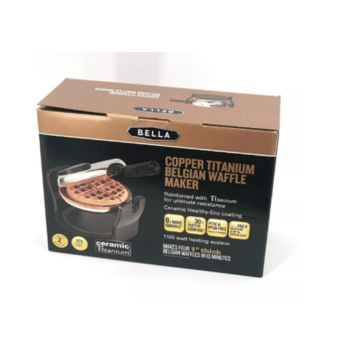 Bella Copper Titanium Belgian Waffle Maker