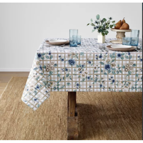 Bee & Willow™ Cottage Floral 60-Inch x 102-Inch Oblong Tablecloth in Peyote