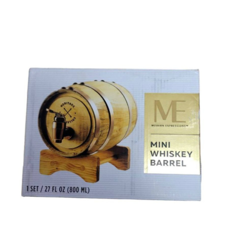 Mini Whiskey Barrel- 1 Set/ 27 Fl oz