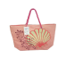 Paradise Bag Pink Tote Seashell and Sparkle