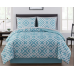 Mainstays Mint Geometric 6 Piece Bed in a Bag Comforter Set with Sheets, Twin