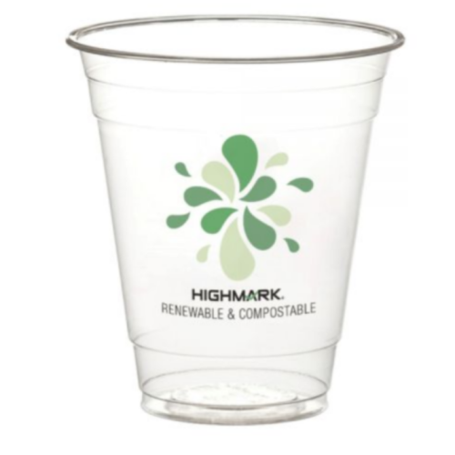 Highmark ECO Plastic Cups, 12 Oz, Clear, Pack Of 100