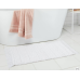 Threshold 20"x32" Knit Striped Chenille Bath Rug Fringe White