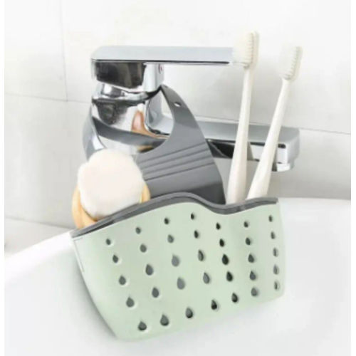 Kitchen Organiser Sink Basket Dish Cleaning Sponge Holder Soap Screening