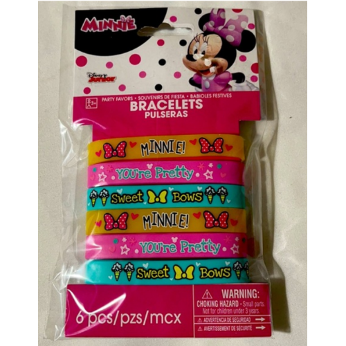 Disney Jewelry | Disney Plastic Minnie Bracelets Set/6 