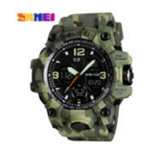 SKMEI 1155B Quartz Digital Electronic Men Watch Fashion Casual Outdoor Sports Male Wristwatch Dual Time Date Week Waterproof Luminous Multi functional Watches