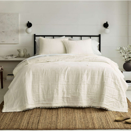 Bee & Willow™ Coconut White Cotton Queen Quilt Set