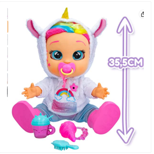 Cry Babies First Emotions Dreamy Interactive Baby Doll 65+ Emotions and Baby Sounds