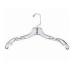 Heavy Weight 17 inch Clear Plastic Dress Hangers set of 10