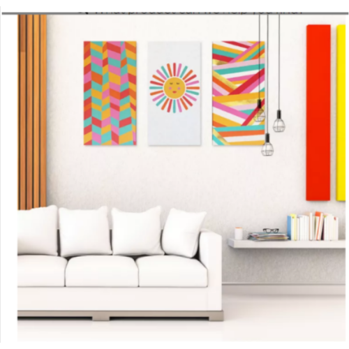 Wild Sage™ Geometric Sun 15-Inch x 30-Inch Canvas Wall Art (Set of 3)