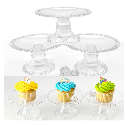 11 pc Cupcake Serving Plate Stand Display (Clear)