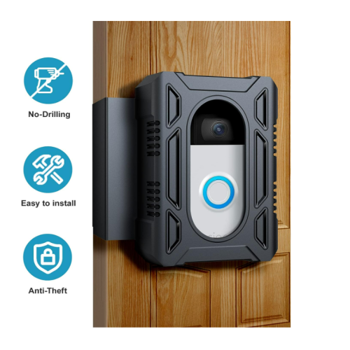 Anti-Theft Video-Doorbell Mount for Video-Doorbell 1/2/3/3 Plus/4/(2020 Release), No-Drill Video-Doorbell Holder for Apartment Door, Renter Friendly