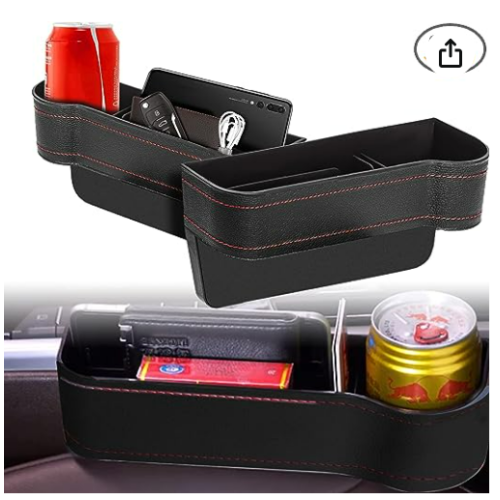Car Seat Gap Filler with Cup Holder Organizer