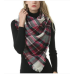 VIVIAN & VINCENT Soft Classic Luxurious Blanket Tartan Square Scarf Wrap Hijab