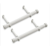 Bed Bath & Beyond 2 Cambria Side Panel Adjustable Rods 12 in- 20" Satin White