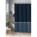 Studio 3B™ Kiko Shibori Scallop 72-Inch x 72-Inch Shower Curtain in Navy/White